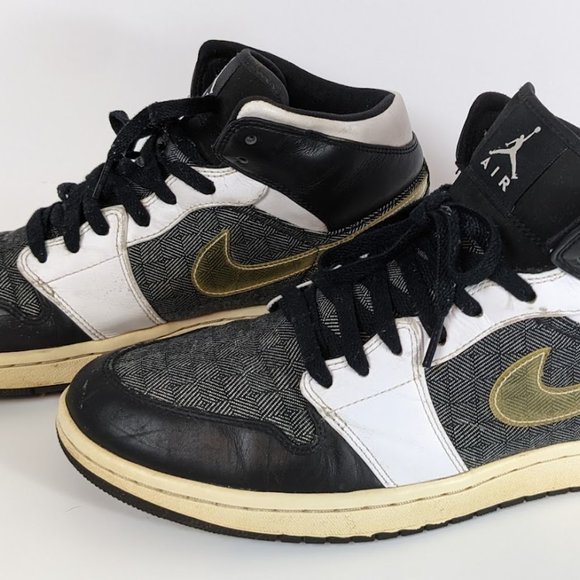 Air Jordan 1 Retro Father\'s Day Black White Mid Top main image 5